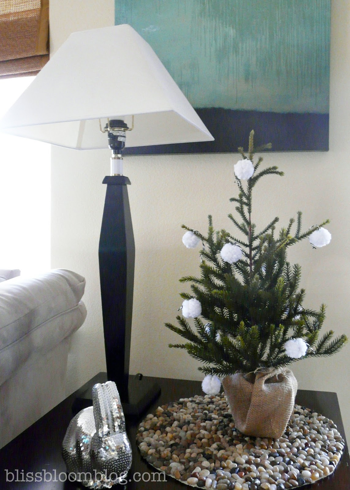 Home Lil Christmas Tree With Pom Poms