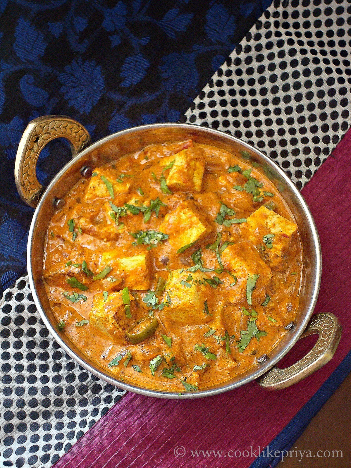 Cook like Priya Tofu Tawa Masala Recipe Tofu Tikka Masala Step by Step