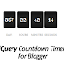 Membuat jQuery Countdown Timer Widget di Blogger