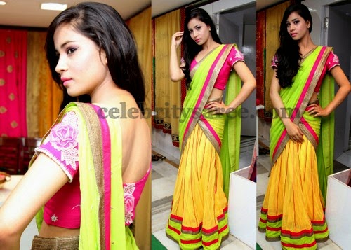 Model Tanya in Half Saree