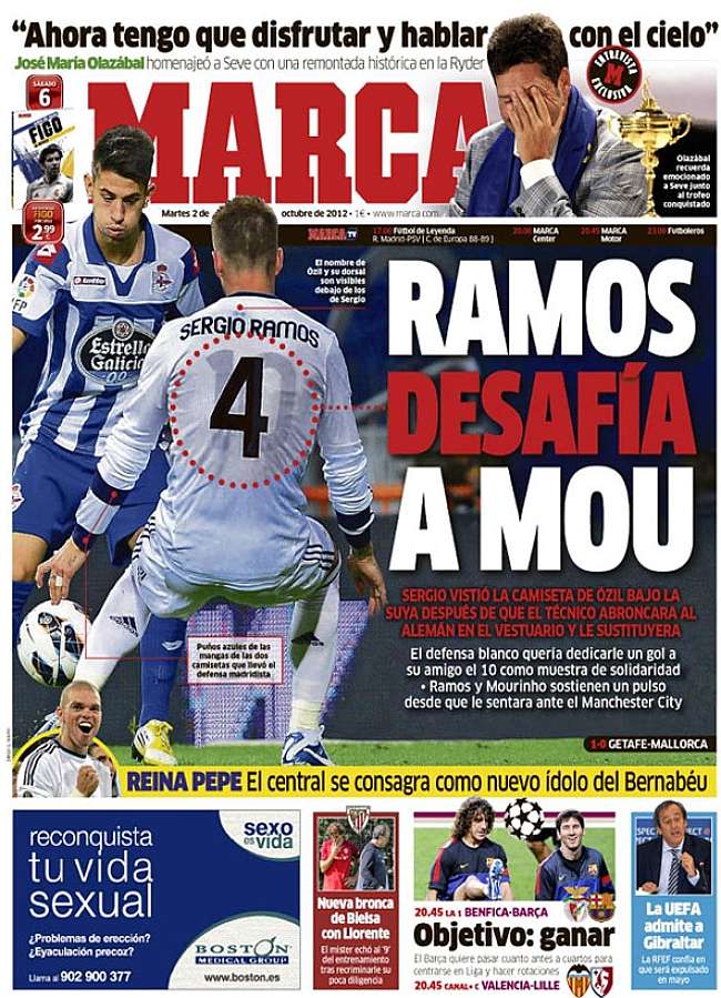 ¡Segundo `round´ en el Ramos vs. Mourinho!
