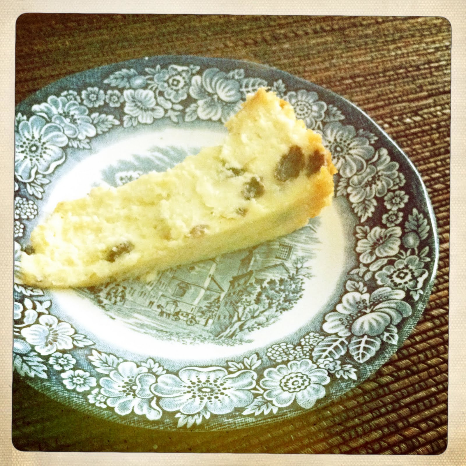 The Past on a Plate Brandy Cheesecake