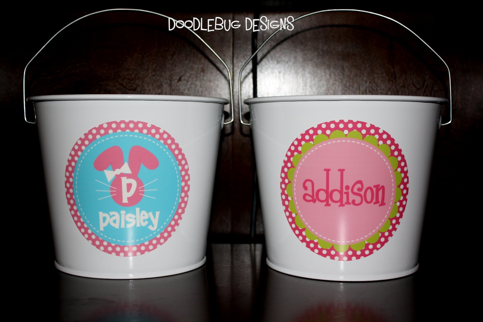 Doodlebug Designs Get your personalized buckets!