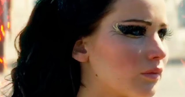 Maquiagem inspirada no personagem Katiness Everden do filme Jogos
