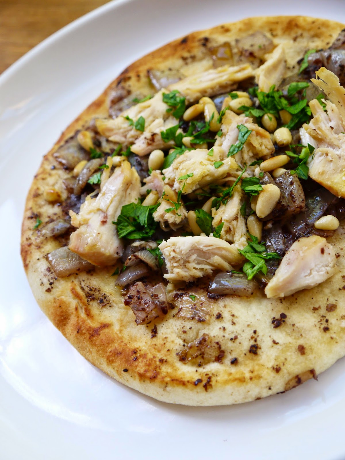 Bint Rhoda's Kitchen Chicken, Sumac and Onion Flatbread, or Musakhan