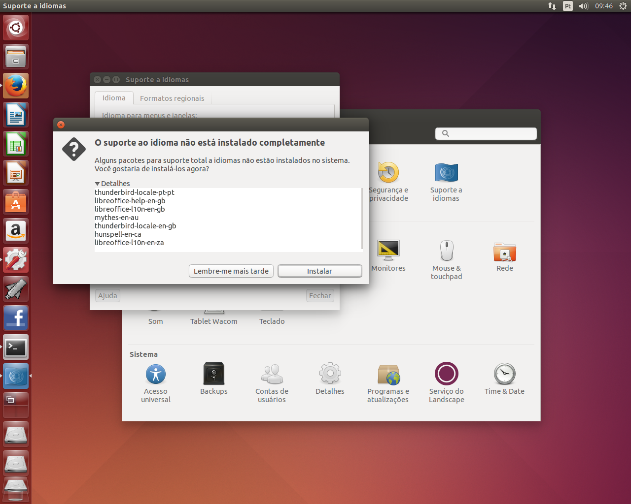 Linux dicas e suporte Deixando o Ubuntu todo em português.