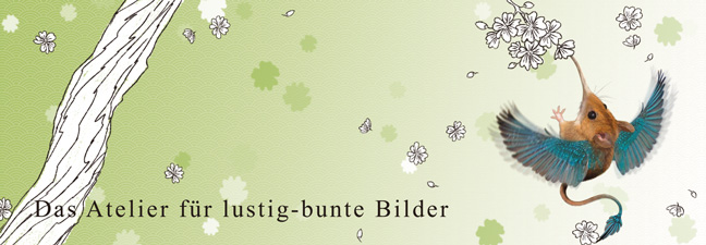 Das Atelier für lustig-bunte Bilder