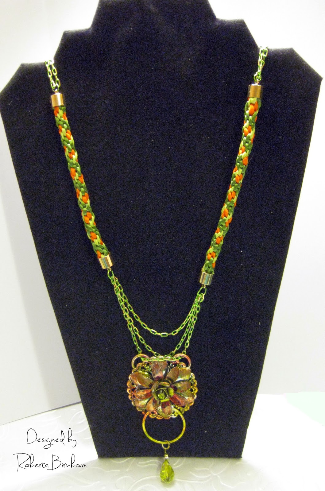Dazzle-it Floral drop Neo Chain necklace