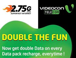 Videocon launches new double data pack for Prepaid users