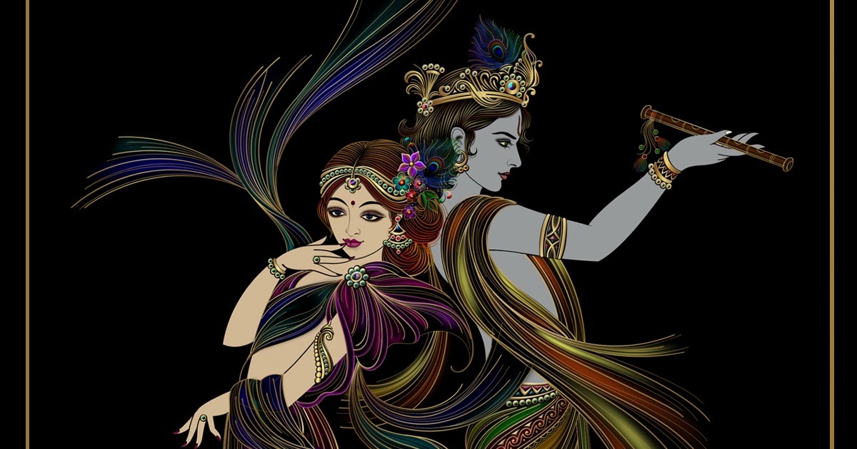 Radha Krishna Animation HD Wallpaper, Pictures, Photos - Festival Chaska