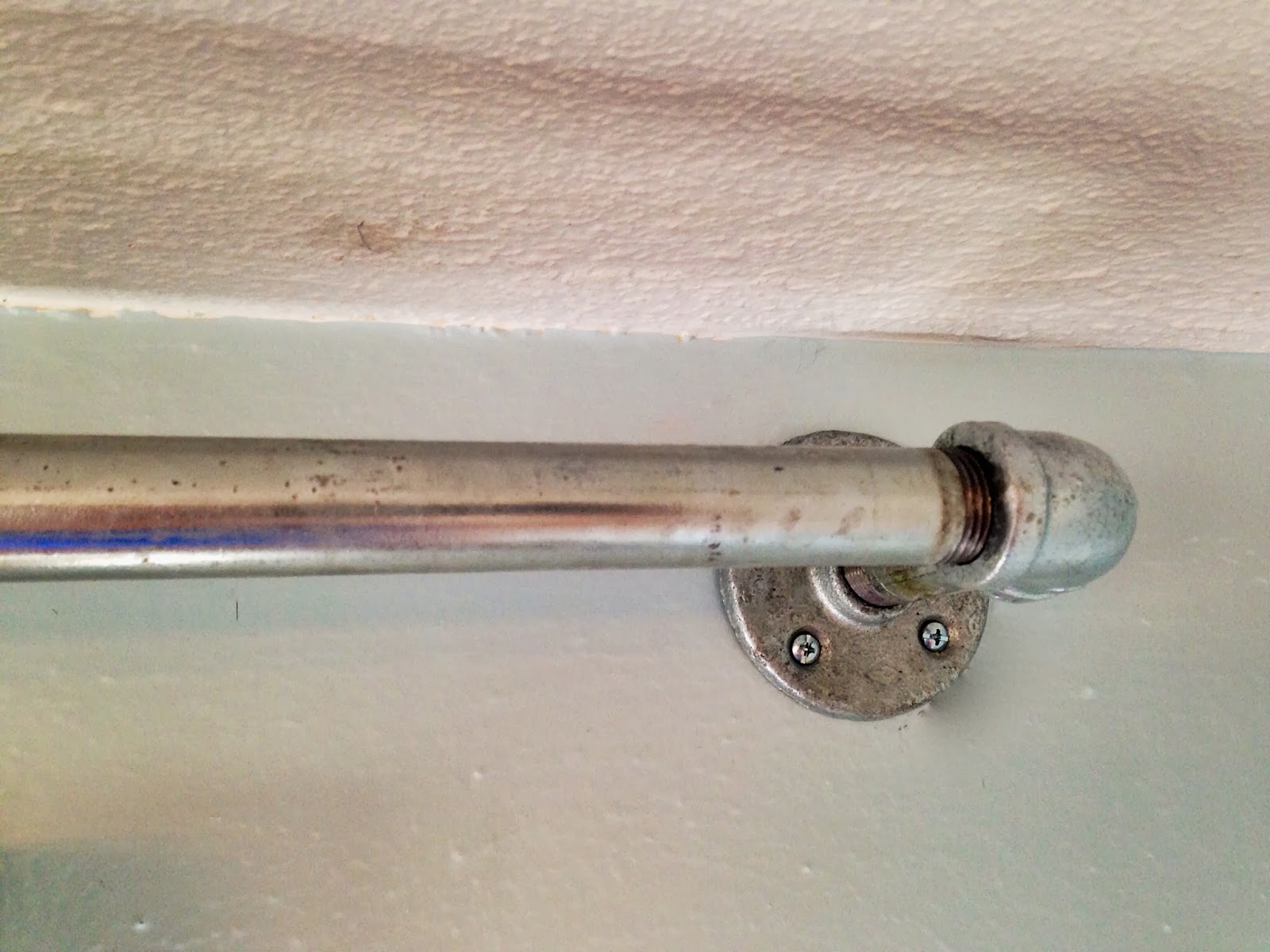 the martin house Plumbing pipe curtain rods