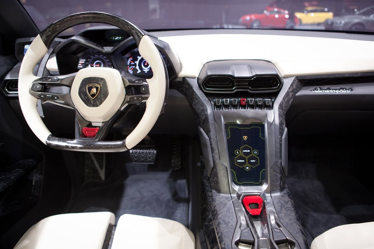 Hot cars: Lamborghini urus concept interior wallpaper inside.