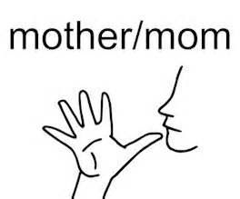 Sign language mom