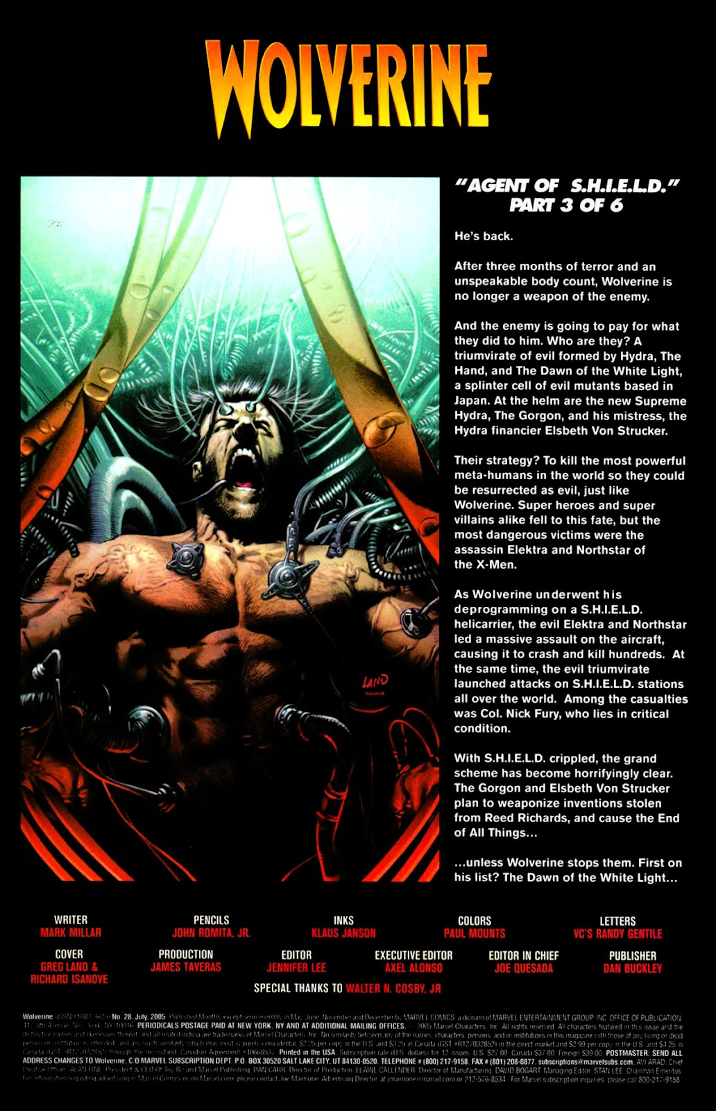 Read online Wolverine (2003) comic - Issue #28 - 2