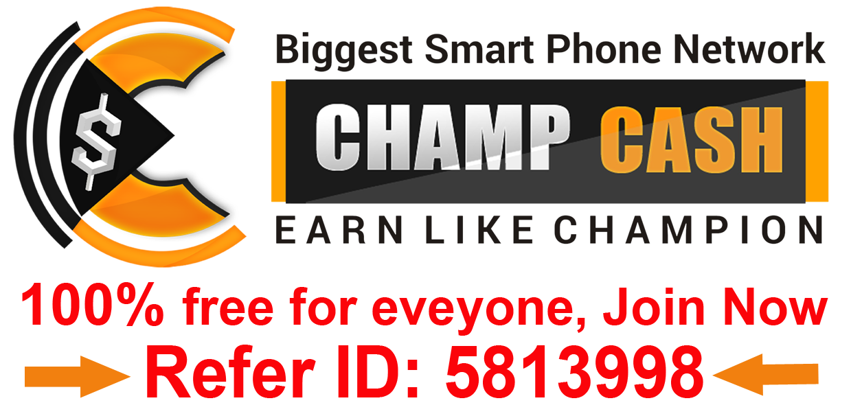 Champcash App, Earn like Champion by Champion Network Pvt Ltd