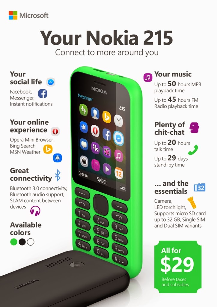 light4teen the tech guru new smart feature phone in the market nokia 215
