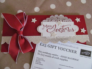 Gift voucher for craft supplies Stampin Up
