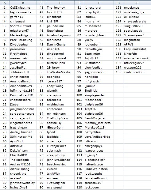 random number oven excel
