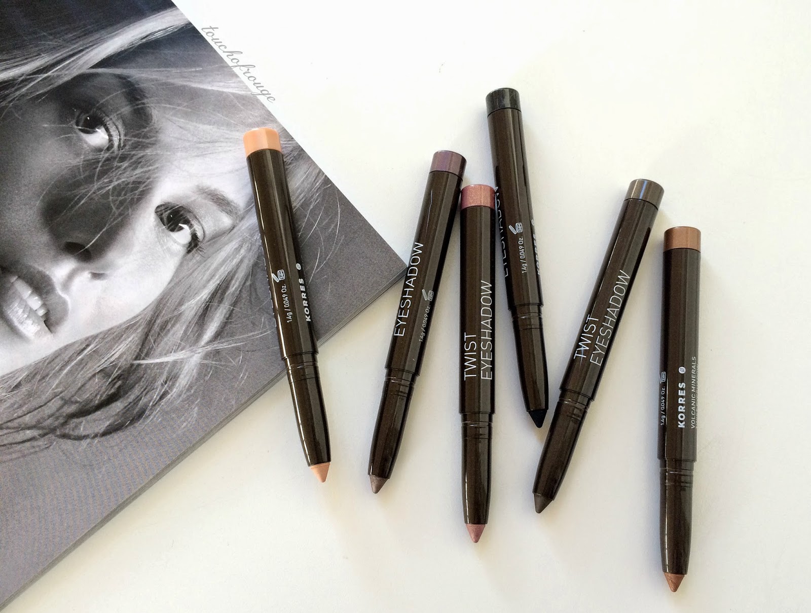 Touch of Rouge The Korres Twist Eyeshadows