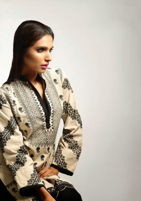 Khaadi Stylish Winter Wear Collection Black & White Dresses 2013-14 For Girls & Women Khaadi Stylish Winter Wear Collection Black & White Dresses 2013-14 For Girls & Women