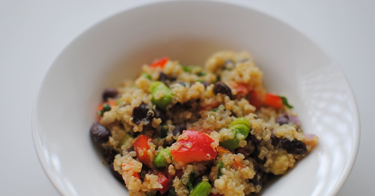 Two Peas & a Pot Quinoa Salad with Black Beans, Avocado, Edamame