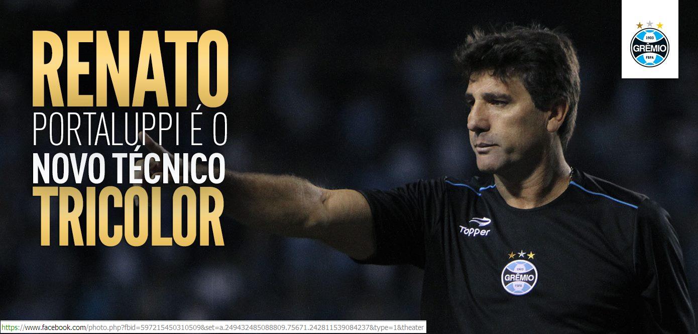 Renato Portaluppi, técnico do Grêmio FBPA em 2013/2.