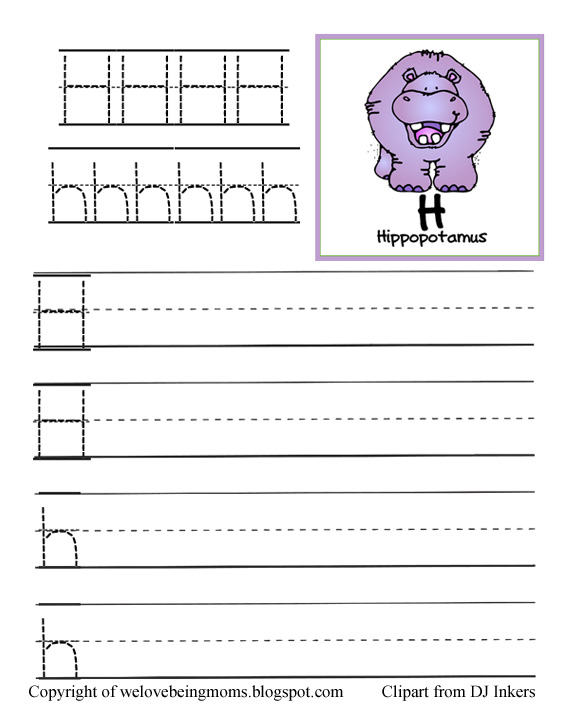 We Love Being Moms!: Letter H (Hippopotamus)