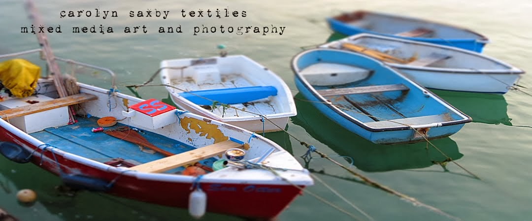 CAROLYN SAXBY MIXED MEDIA TEXTILE ART