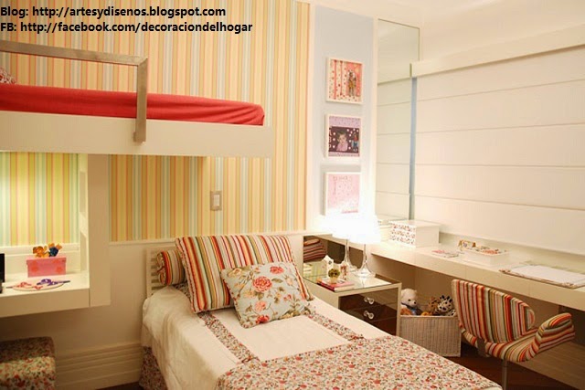 Dormitorios delicados para niÃas quarto meninas : decoración del ... Cortinas diseño Quarto