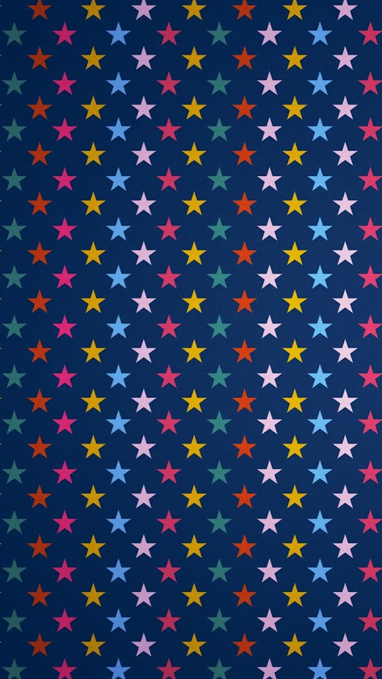 Colorful Stars Illustration Pattern  Android Best Wallpaper