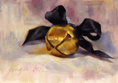 Jingle Bell, oil on panel, painting by Shannon Reynolds