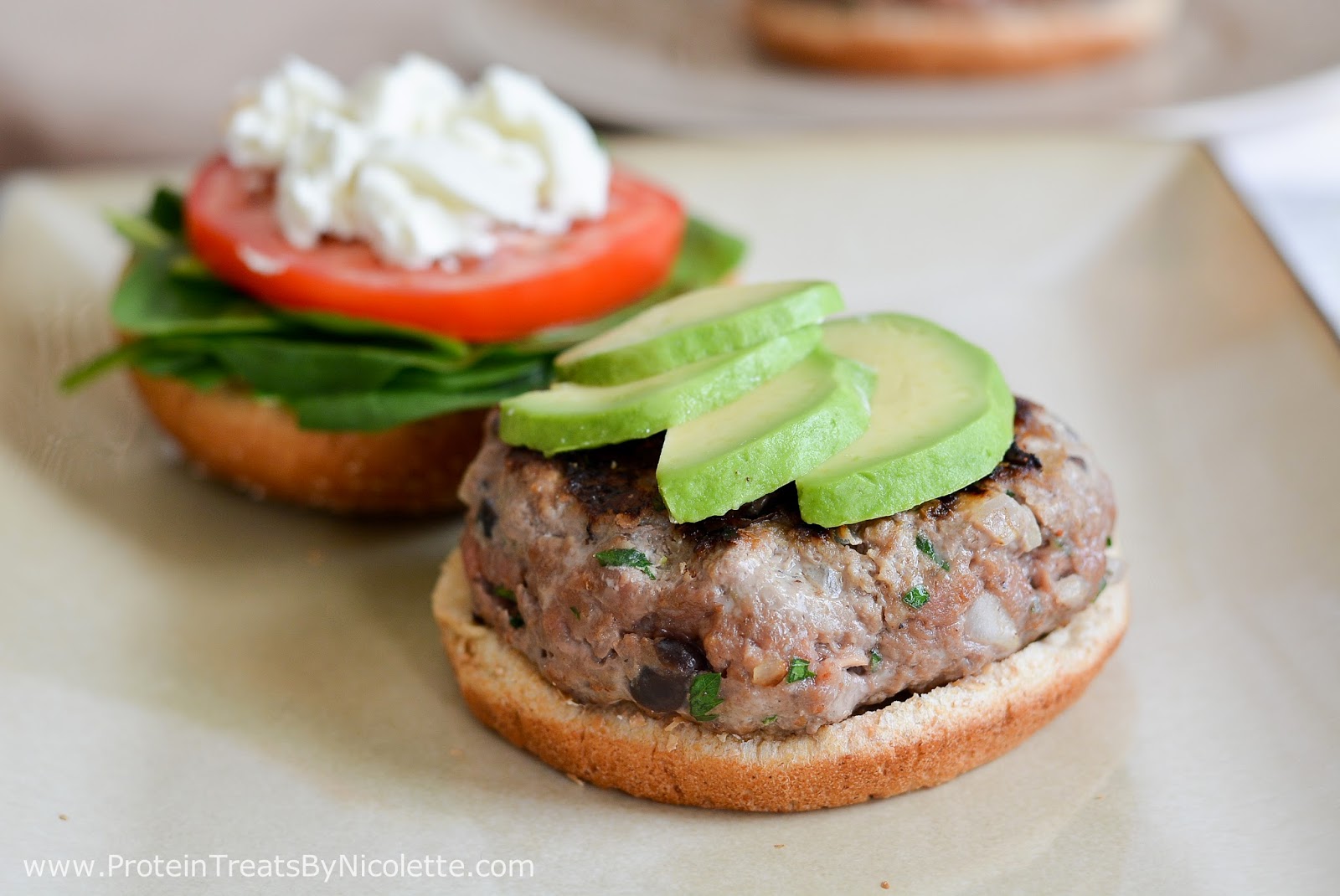 Protein Treats By Nicolette Beef & Black Bean Burgers