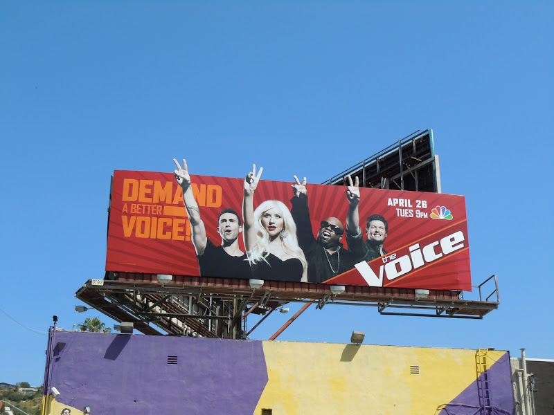 the voice tv. The Voice billboard