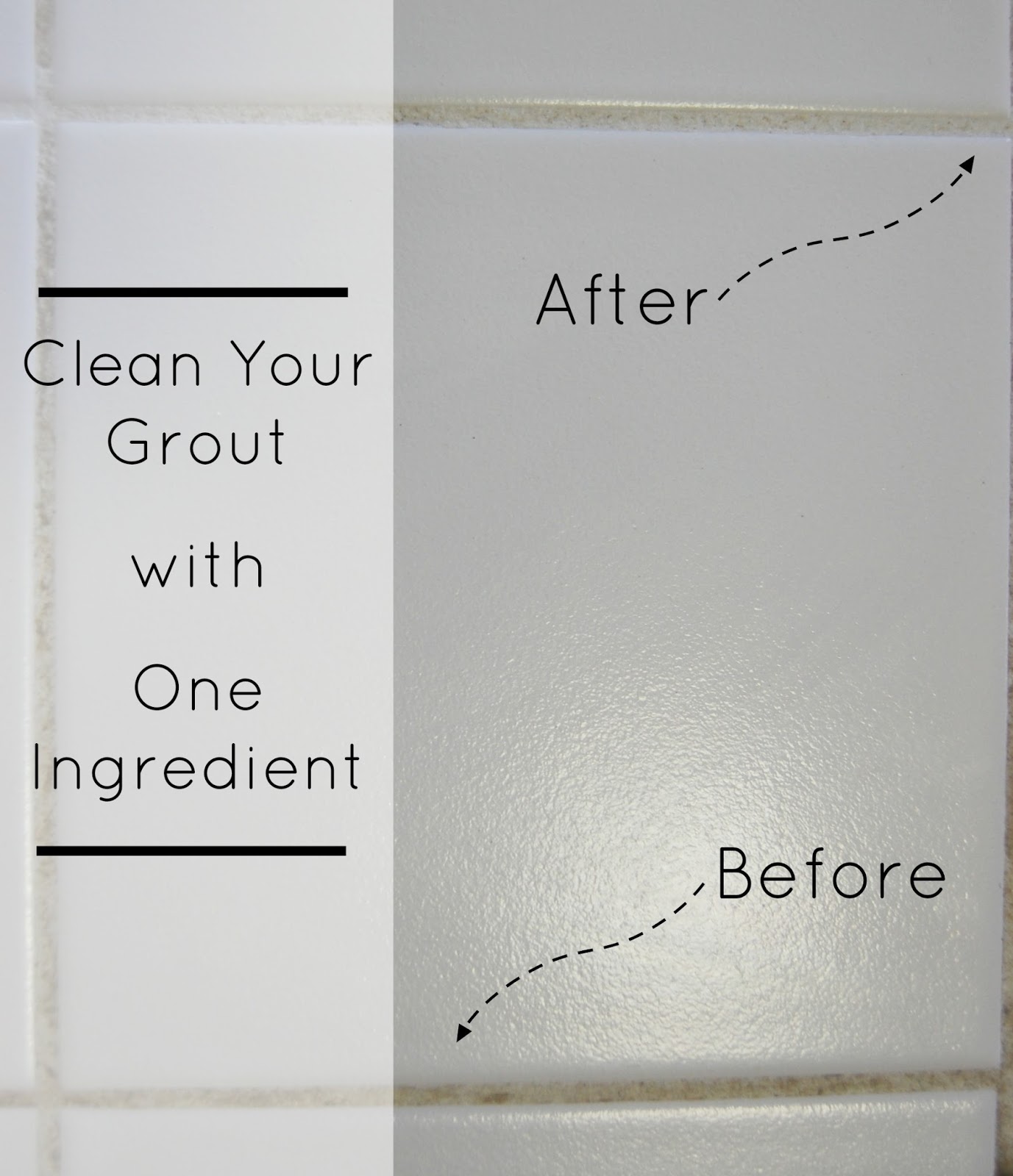 One Ingredient Grout Cleaner