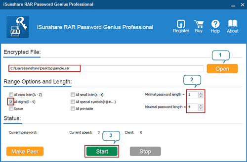 set rar file password recovery parameters set rar file password recovery parameters