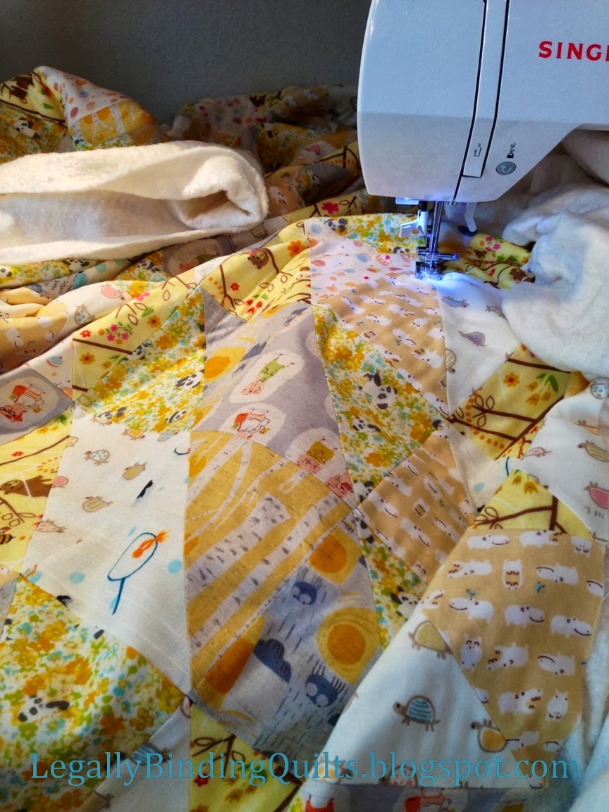 Legally Binding doublegauze quilt DONE