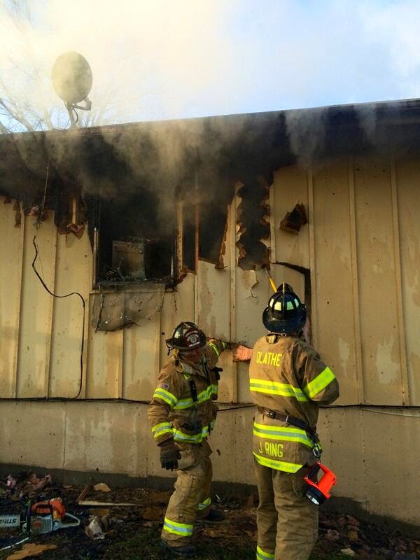 Operation100news PHOTO One rescued from twoalarm house fire