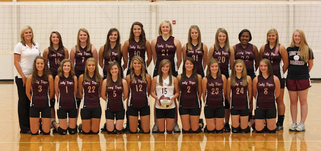 2012 Lady Tiger Volleyball Team