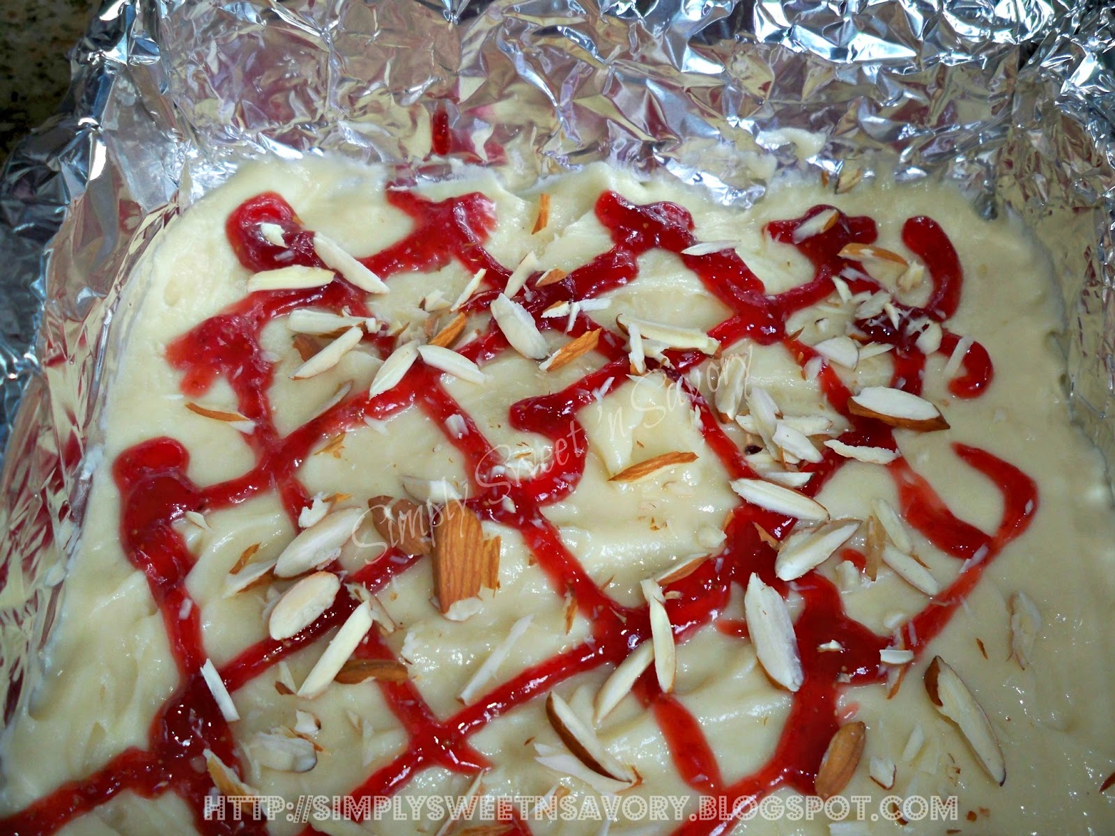 Simply Sweet 'n Savory Strawberry Jam Cake Squares