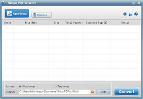 Simpo PDF to Word 3.5.0.0