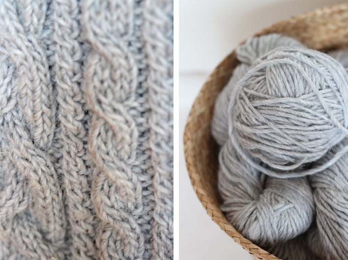 Amalie loves Denmark Strickdecke mit Zopfmuster Strickdecke mit Zopfmuster