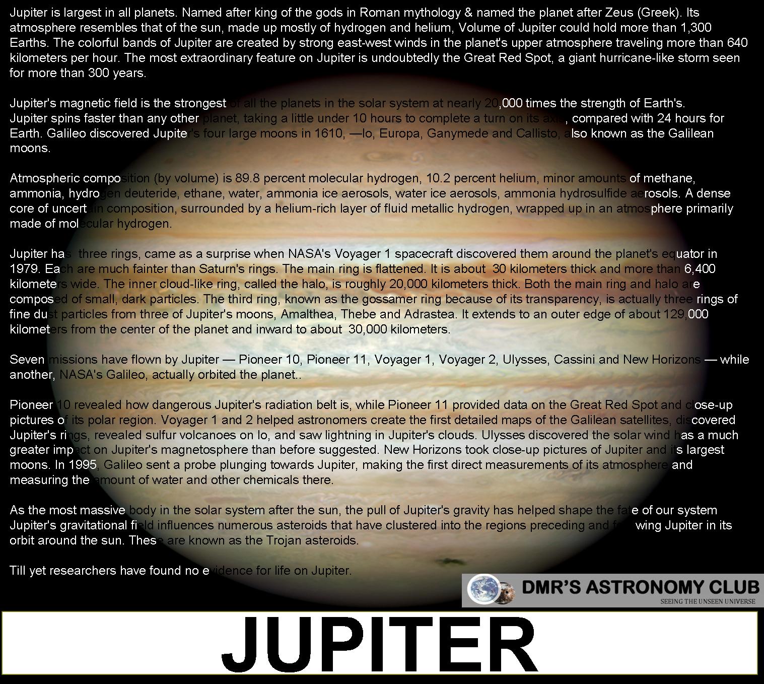 facts about jupiter