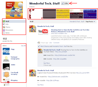 Wonderful Tech Stuff @ramaraobobby Upgraded Facebook Fan Page