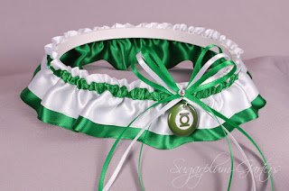 green lantern wedding garter