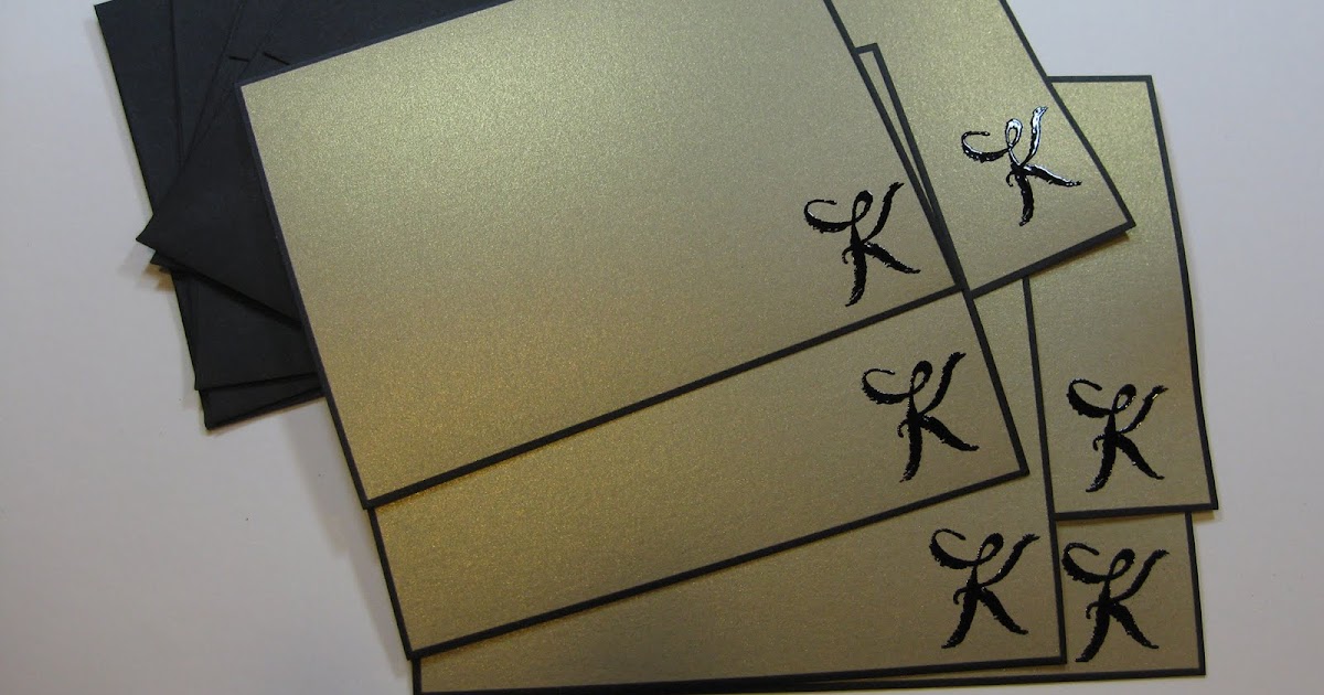 Simple, Elegant Notecards with Bordered Card Flats