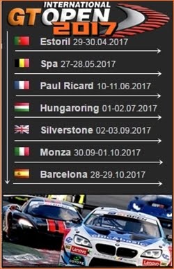 INT. GT OPEN - Calendário