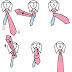 How to tie a tie- the 4 in Hand knot