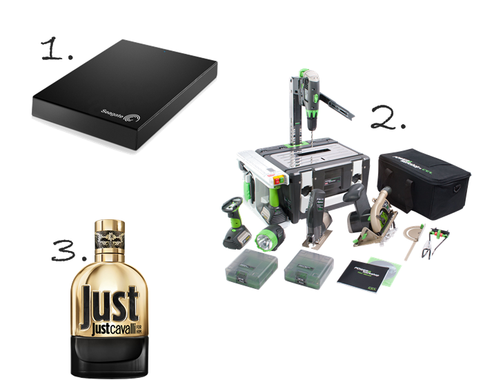wishlista dysk zewnętrzny, perfumy, just cavalii, roberto cavalli, seagate, power8workshop