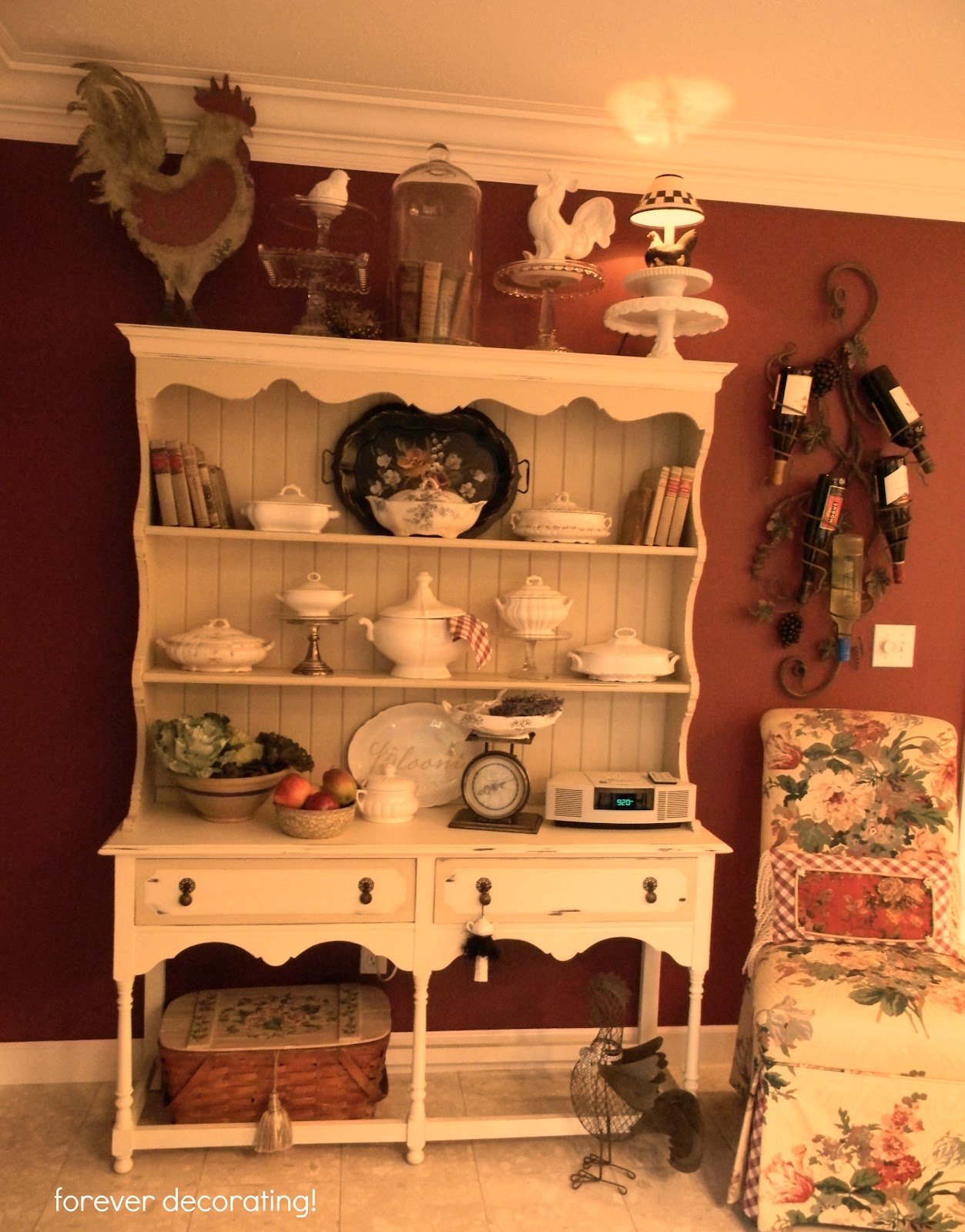 Forever Decorating! Hutch Decor 101107