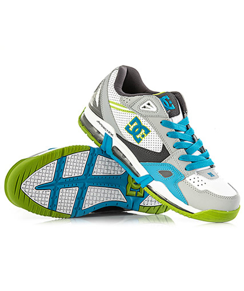 Men's DC Versaflex Shoes White/Armor/Turquoise Hook of the Day